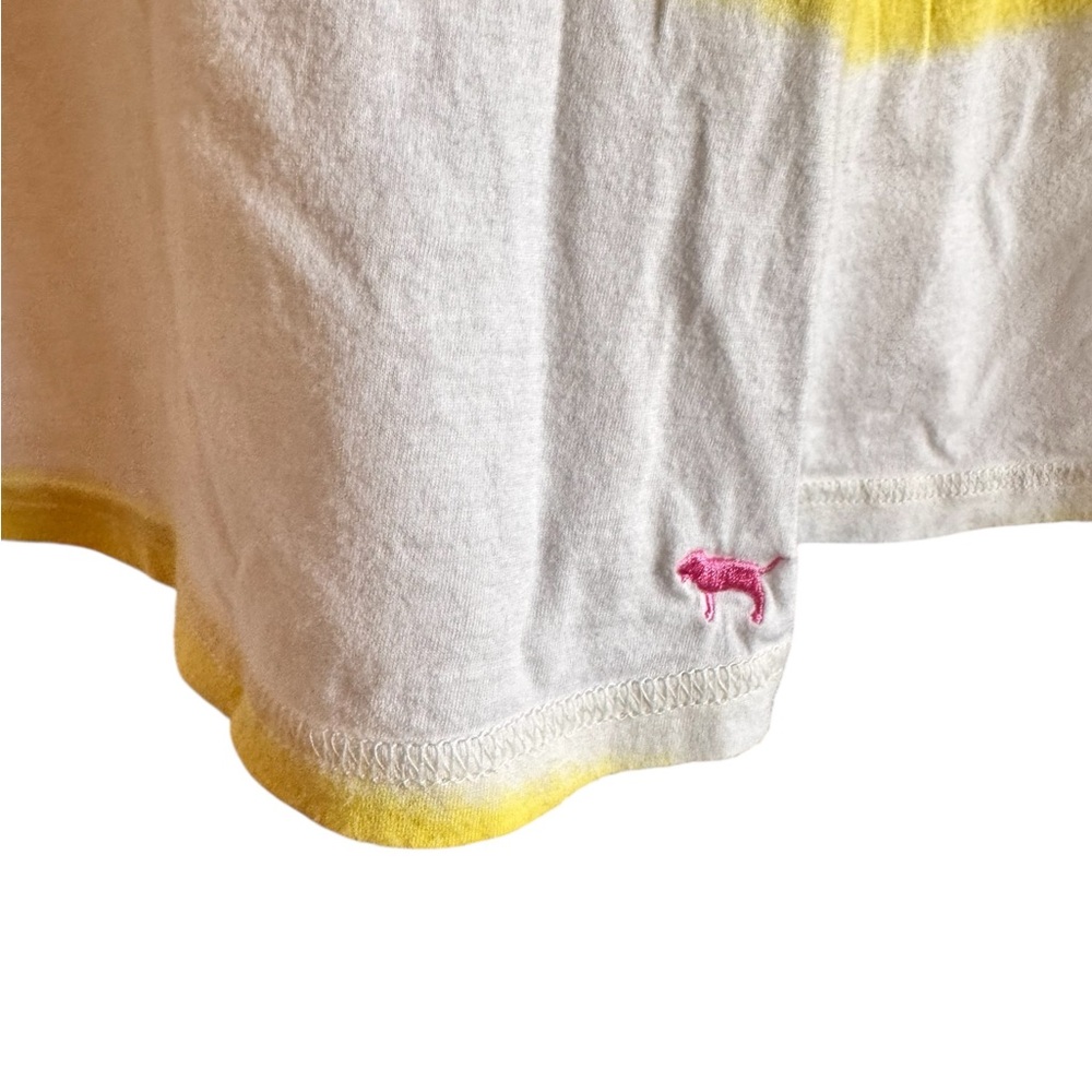 Y2K PINK Victoria's Secret Yellow and White Nightie Chemise Size Medium - Picture 7 of 11